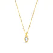 Marquise Cut Teardrop Diamond Pendant 0.23ct image
