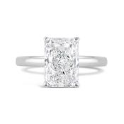 Radiant Cut Diamond Solitaire Engagement Ring 3.08ct image