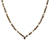 18ct Yellow Gold Multi-Cut Cognac Diamond Necklace image