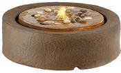 Vintage antique brown water features image
