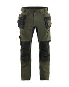 Blaklader Craftsman Trousers Stretch - Forest &amp; Black | 1750