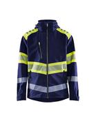 Blaklader Hi-vis Softshell Jacket Navy/Yellow | 4494
