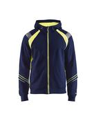 Blaklader Hoodie With Full-Zip - Navy/Yellow | 3433