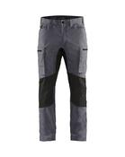 Blaklader Service Trousers Stretch - Mid-Grey &amp; Black | 1459
