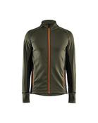 Blaklader Striker Fleece Jacket - Green &amp; Rust | 4735