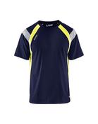 Blaklader T-Shirt - Navy &amp; Yellow | 3332