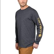 Carhartt Dearborn Relaxed Long Sleeve-Logo T-Shirt - Carbon Heather image