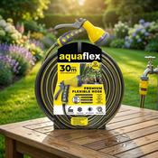 Aquaflex Premium 30M Knitted Hose with 7 Function Spray Head