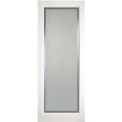Kenmore White Primed Etch Glass Clear Border