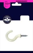 PHX 1 1/2" Cup Hook White image