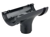 Roundline Straight Running Outlet 112mm Black
