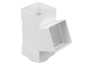 Squareline Pipe Branch 67.5 Degrees 61mm White