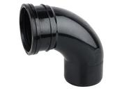 4" Soil S/S Short Radius Bend 90 Degree 110mm Black