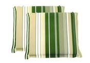 2 Seat Pads 5cm Valance Blue &amp; Green