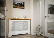 Tema Georgian Rad Cab 2 Tone White &amp; Oak Small