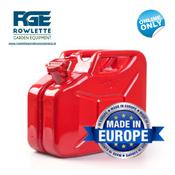 10 Litre Red Metal Jerry Can - Premium Quality