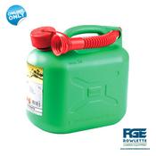 Premium Quality 5 Litre Green Fuel Can With Spout image