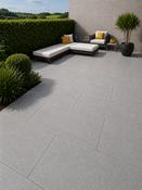Silver Grey Granite Effect Porcelain Paving Slab - 900x600x20mm