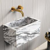 Arabescato Marble Wall Hung Basin - 390mm