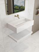 White Onyx Sink and Shelf - 600mm / 800mm image