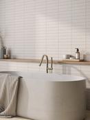 Ainsa Greige Brick Effect Matt Porcelain Tile - 250x50mm image