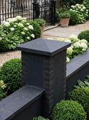 Basalt Black Pyramid Pier Caps - 450x450x60mm