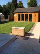Beige Smooth &amp; Sawn Sandstone Paving - 900x600 Pack