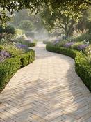 Beige Smooth Sandstone Slim Sett Pavers - 200x50x40mm