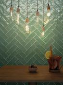 Boston Green Gloss Wall &amp; Floor Tile - 65x200mm