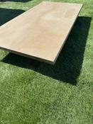 Buff Sawn Honed Sandstone Bullnose Tiles - 900x450x20mm