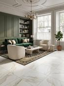 Calacatta Gold Satin Floor and Wall Porcelain Tile - 600x600mm image