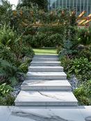 Cararra Marble Porcelain Bullnose Tiles - 900x300x20mm