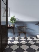 Lusso Noir Marble Effect Porcelain Tile - 300x300x12mm image