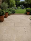 Desert Beige Brushed and Tumbled Natural Limestone Paving Slabs -900x600x20mm