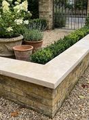 Dijon Limestone Corner Wall Coping - 600x250x30mm