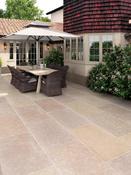 Dijon Honed &amp; Tumbled Limestone Paving Slabs - 900x600x30mm