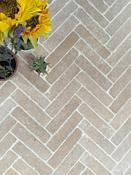 Dijon Honed &amp; Tumbled Limestone Outdoor Pavers - 200x50x30mm