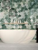 Drop Moss Gloss Wall Tile - 150x172mm