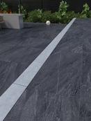 Eclipse Silver Edging Tile - 600x195mm