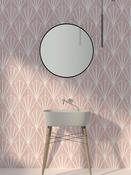 Mirage Pink Hexagon Wall &amp; Floor Tiles - 198x228mm