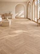 Highland Oak Herringbone Luxury Click Vinyl Flooring Tiles - 640x128x6mm image