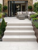 Idaho White Porcelain Bullnose Tiles - 900x450x20mm