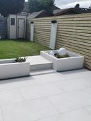 Earth White Virtue Vitrified Outdoor Porcelain Paving Slabs - 900x600x20mm