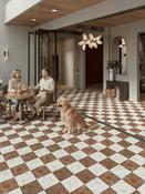 Lusso Carrara Marble Effect Porcelain Paving Slabs - 300x300x20mm