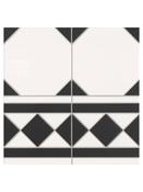 Madeira Black Border Tile - 330x330x10mm