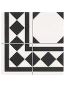 Madeira Black Corner Tile - 330x330x10mm image