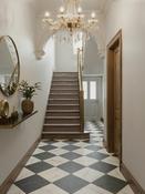 Majestic Noir Italian Marble Effect Porcelain Tile - 300x300x9mm