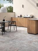 Murales Grey Italian Large Format Outdoor Porcelain Tile - 1000x1000mm