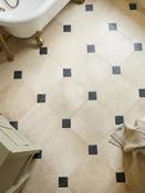 Naples Light Sandblasted And Honed Octagon Limestone - 500x500mm (With Inset)