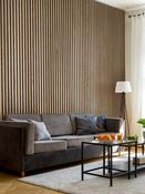 Natural Oak Acoustic Slat Wood Wall Panels - 2400x600mm image